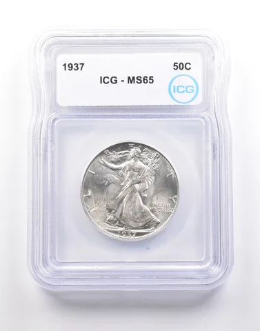 1937 Walking Liberty Half Dollar MS65 ICG *5194