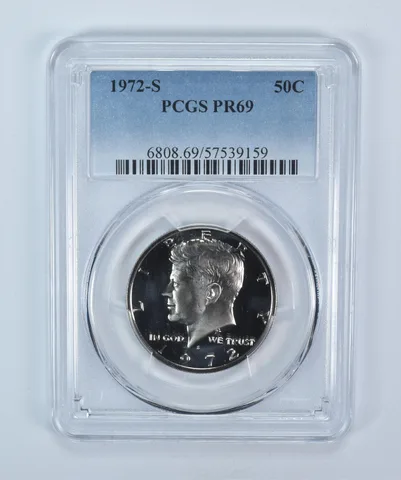 1972-S Kennedy Half Dollar PR69 PCGS Blue Label