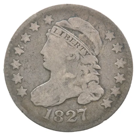 1827 Capped Bust Dime JR6 a8236
