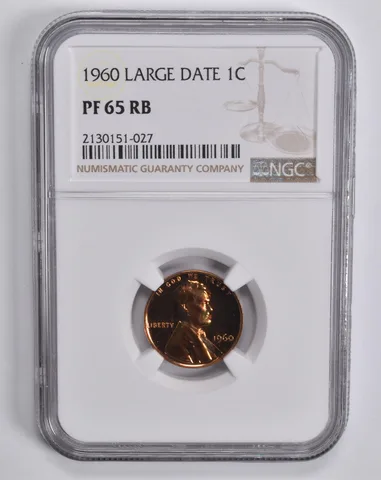 PF65 RB 1960 Lincoln Memorial Cent Large Date NGC a5624