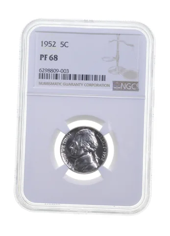 PF68 1952 Jefferson Nickel - Graded NGC a6076