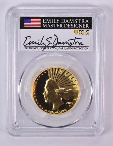 2019-W (2021) $100 Gold Liberty Damstra WP HR Enhanced SP70 DMPL PCGS *1008