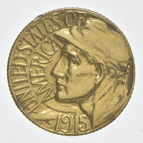 1915-S $1 Panama Pacific Commemorative Gold Dollar *1036
