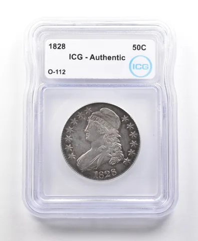 1828 Capped Bust Half Dollar O-112 Authentic ICG *5619