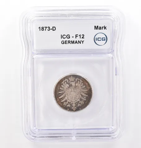 1873 D Germany Mark F12 ICG Beautiful Tone *0103