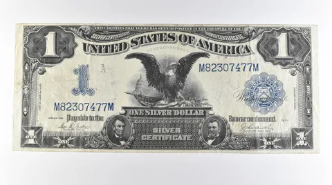 1899 $1 United States Black Eagle Silver Certificate Large Note FR#232 *0679