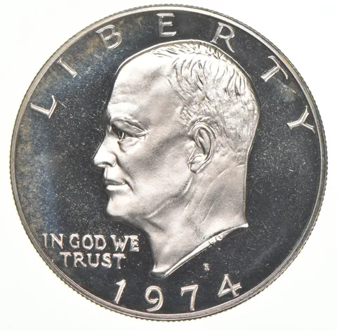 1974-S Eisenhower Dollar 40% SILVER - PROOF Cameo (1 coin)