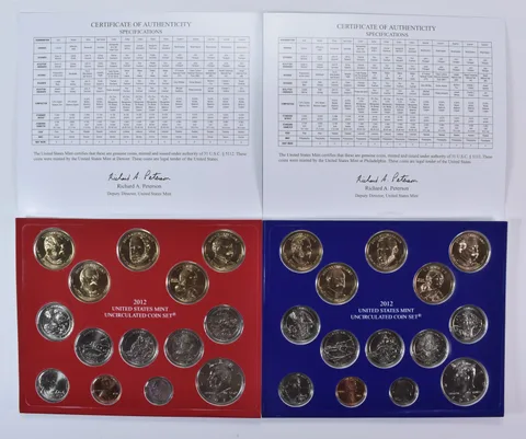 2012 Mint Set with Unc Coins in Original Packaging (28 coins)