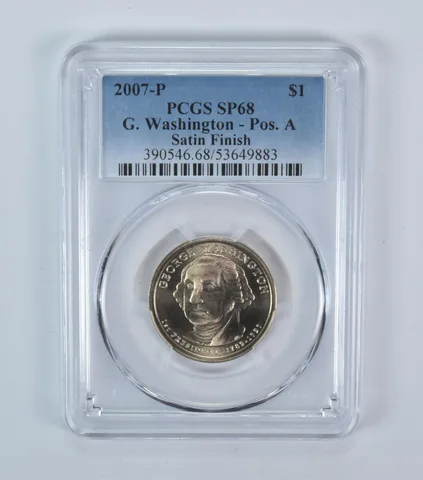 2007-P Presidential $1 George Washington Satin Finish SP68 PCGS