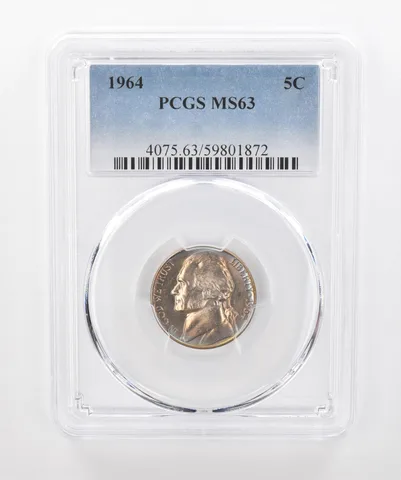 1964 Jefferson Nickel MS63 PCGS Beautiful Tone *1577