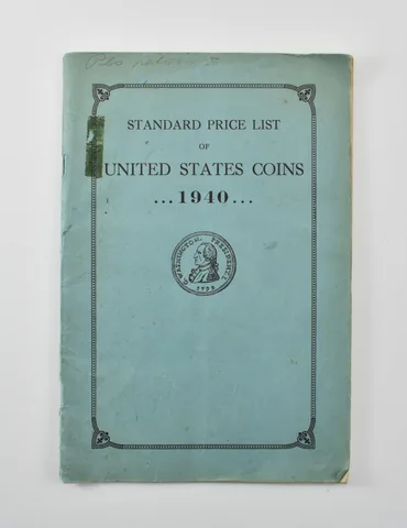 1940 Standard Price List United States Coins Guide *0394