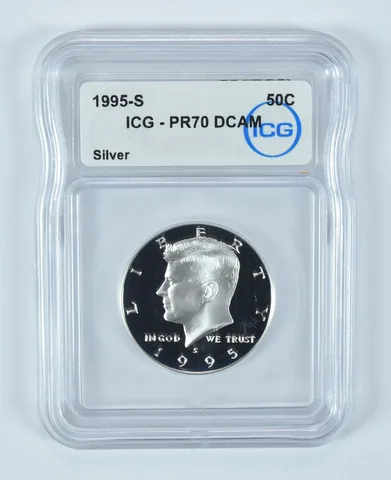 1995-S Kennedy Half Dollar Silver PR70 DCAM ICG