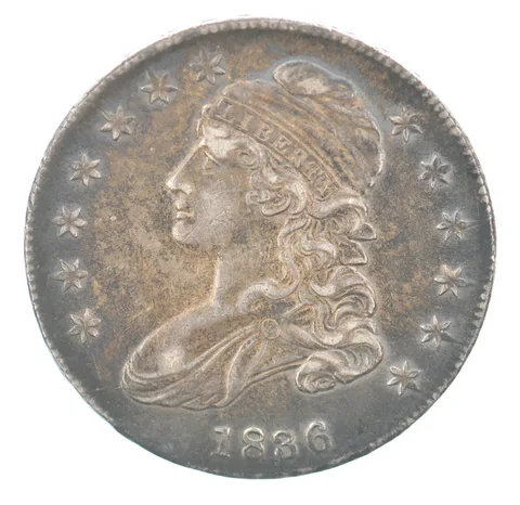 1836 Capped Bust Half Dollar Beautiful Tone a5252