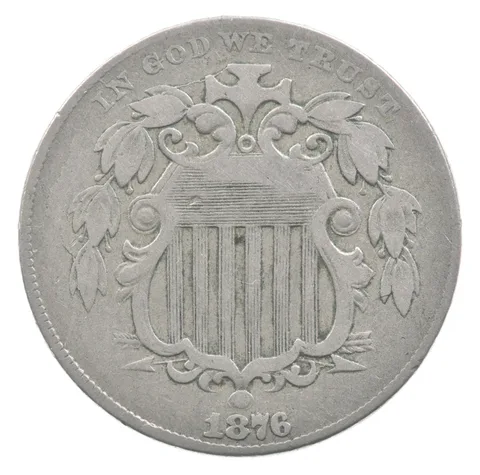 1876 Shield Nickel *4646