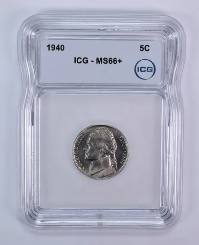1940 Jefferson Nickel MS66+ ICG
