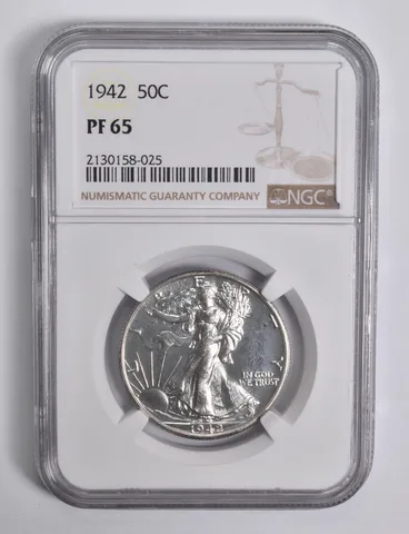 PF65 1942 Walking Liberty Half Dollar NGC *4569