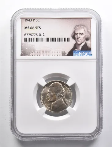 MS66 5FS 1943-P Jefferson Nickel NGC a4952