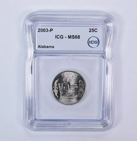 2003-P Washington State Quarter Alabama MS68 ICG