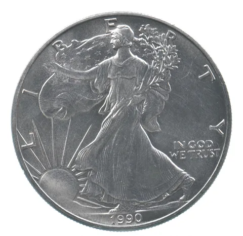 Better Date 1990 American Silver Eagle 1 Troy Oz .999 Fine Silver *520