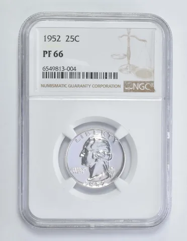 1952 Washington Quarter PF66 NGC Brown Lbl