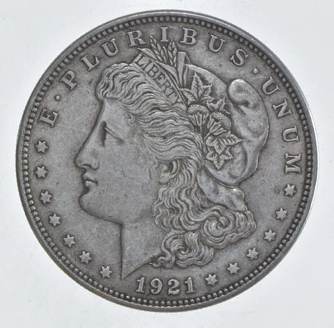 1921 Morgan Silver Dollar - Last Year Issue 90% $1 Bullion *539