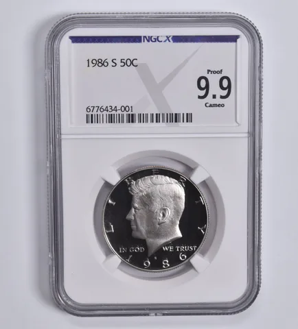 1986-S Kennedy Half Dollar Proof 9.9 NGC X NGCX