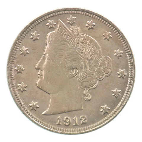 1912 Liberty V Nickel Beautiful Tone *7556
