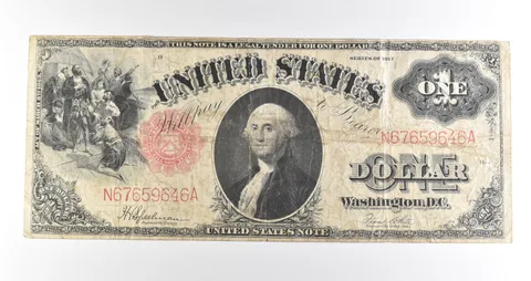 1917 $1 Legal Tender Large Note Red Seal *4527