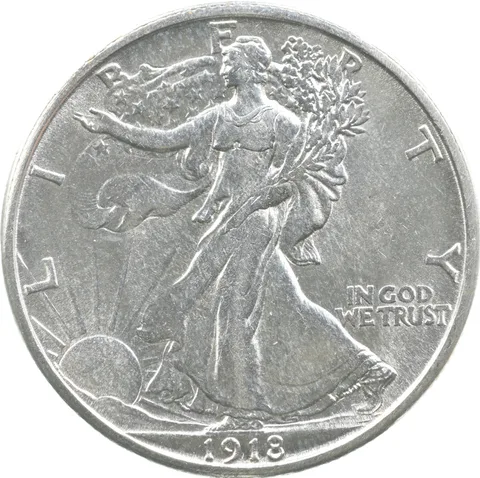 1918-S Walking Liberty Half Dollar *6252