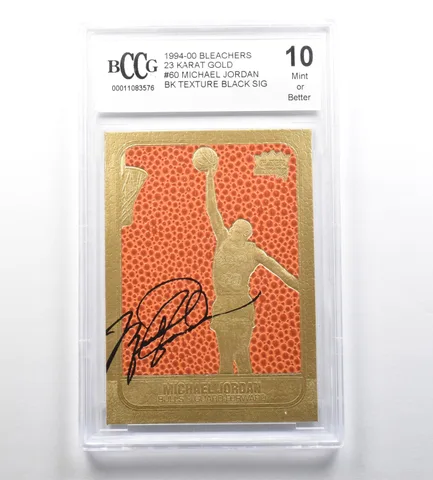 1994-00 Bleachers 23kt Gold #60 Michael Jordan Texture 10 Mint Better BCCG *7721