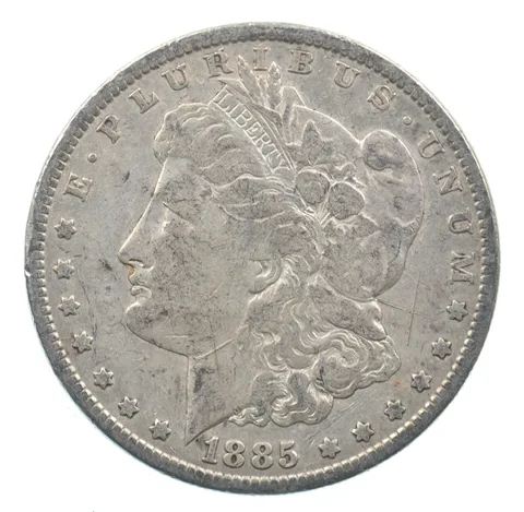 Early - 1885 Morgan Silver Dollar - 90% US Coin *523