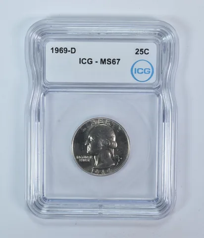 1969-D Washington Quarter MS67 ICG