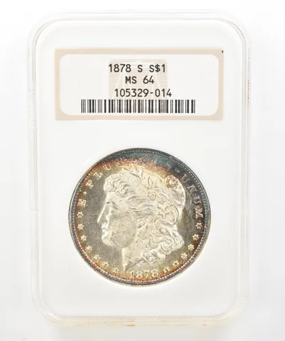 1878-S Morgan Silver Dollar MS64 NGC Peripheral Tone *5186