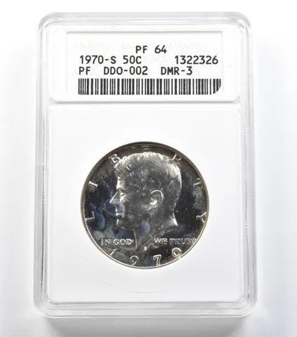 1970-S Kennedy Half Dollar DDO-002 DMR-3 PF64 ANACS *1452