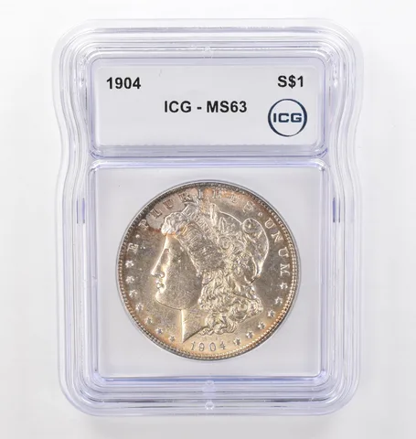 1904 Morgan Silver Dollar MS63 ICG Beautiful Tone *6184
