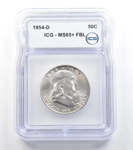 1954-D Franklin Half Dollar MS65+ FBL ICG *5432