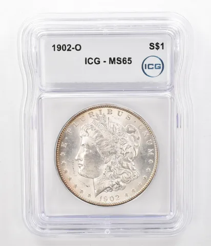 1902-O Morgan Silver Dollar MS65 ICG Beautiful Tone Reverse *5184