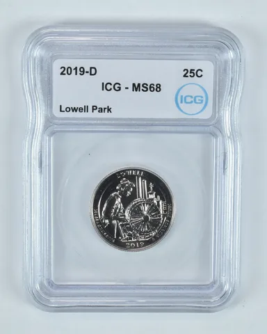 2019-D Washington Quarter ATB Lowell Park MS68 ICG