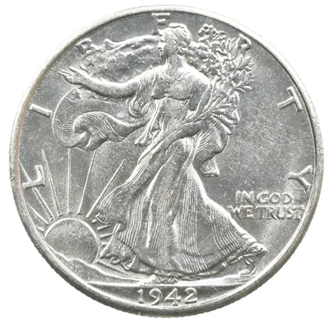 1942-D Walking Liberty Half Dollar a1867