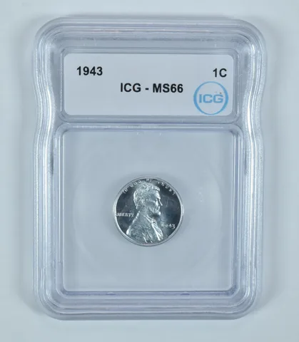 1943 Lincoln Wheat Cent MS66 ICG