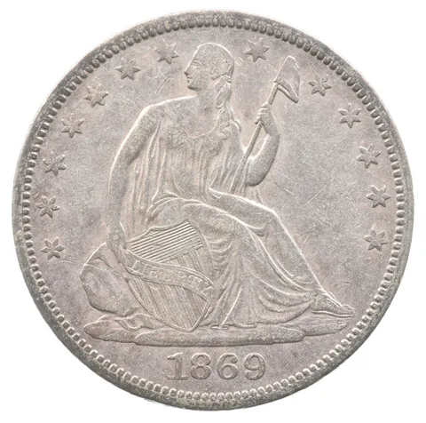 1869-S Seated Liberty Half Dollar a6088