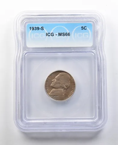 1939-S Jefferson Nickel MS66 ICG *0298
