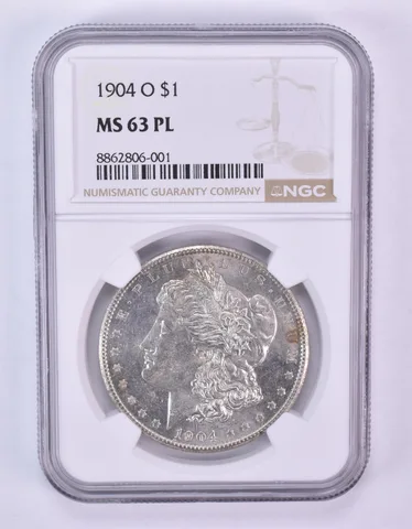 1904-O Morgan Silver Dollar MS63 PL NGC *1081