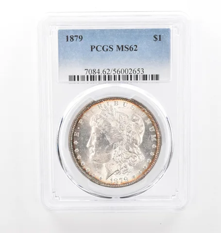 1879 Morgan Silver Dollar MS62 PCGS Peripheral Tone *2068