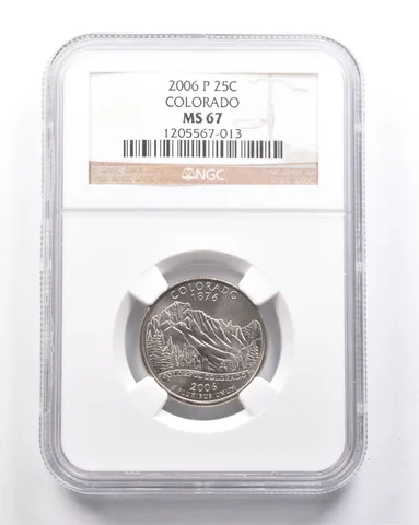 MS67 2006-P Washington State Quarter Colorado NGC a6370