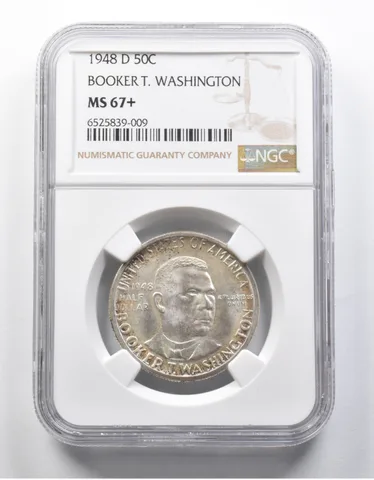 MS67+ 1948-D Booker T Washington Half Dollar NGC *2049