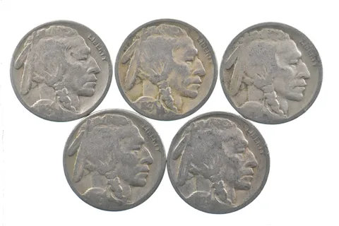 BETTER Lot 1929-S 1927-D Worn Date 1929-S 1929-D Buffalo Nickel Collection *022