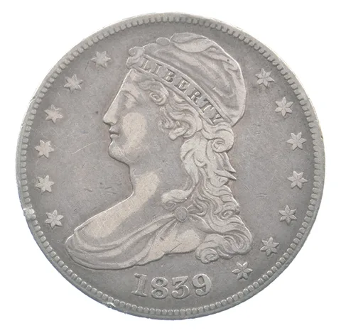 1839 Capped Bust Half Dollar Reeded Edge *0077