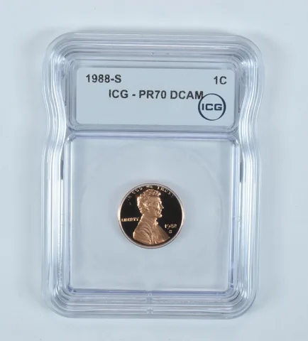 1988-S Lincoln Memorial Cent PR70 DCAM ICG