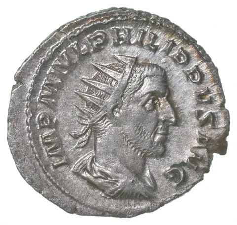 246 AD Ancient Roman Antoninianus - Annona - Philip I a5002